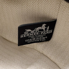 将图像加载到图库查看器中，HERMES Brid a Black Beige Canvas Size PM
