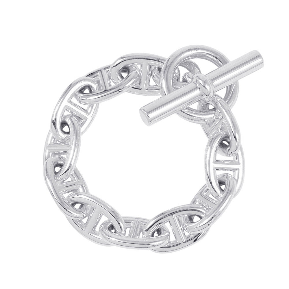 HERMES Chaine d'Ancre Bracelet 11 frames Size TGM SV925