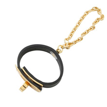 将图像加载到图库查看器中，HERMES kelly glove holder Black Swift Leather
