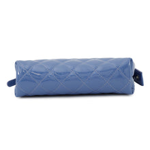 Load image into Gallery viewer, CHANEL Matelasse Pouch Light Blue Patent Leather

