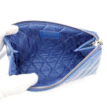 Load image into Gallery viewer, CHANEL Matelasse Pouch Light Blue Patent Leather
