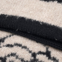 将图像加载到图库查看器中，CHANEL Scarf Beige/Black Wool 44% Cashmere44% Silk12%
