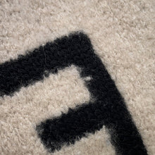 Load image into Gallery viewer, CHANEL Scarf Beige/Black Wool 44% Cashmere44% Silk12%
