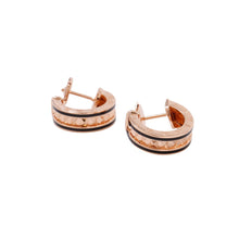 将图像加载到图库查看器中，BVLGARI B.Zero1 Padlock Earrings357567 K18PG Ceramic
