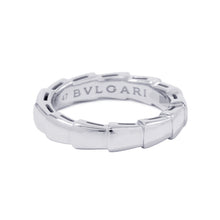 Load image into Gallery viewer, BVLGARI Serpenti Viper Ring Size 47/#7349676 18K White Gold
