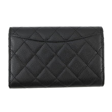 Load image into Gallery viewer, CHANEL Matelasse Medium Wallet BlackAP0232 Caviar Leather
