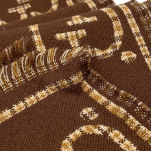 将图像加载到图库查看器中，GUCCI Check GG Wool Jacquard Scarf Brown/Beige660025 Wool 100%
