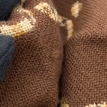 将图像加载到图库查看器中，GUCCI Check GG Wool Jacquard Scarf Brown/Beige660025 Wool 100%
