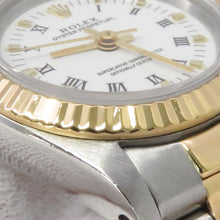 将图像加载到图库查看器中，ROLEX Oyster Perpetual W26mm Stainless Steel K18YG White Dial67193
