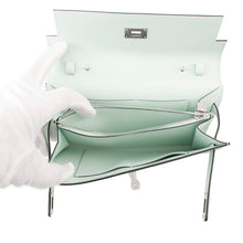 Load image into Gallery viewer, HERMES Kelly wallet long to go VertPeppermintH080253CKN3 Epsom
