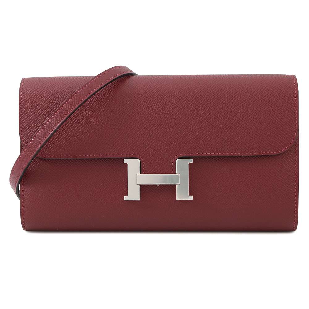 HERMES Constance to Go Ruby Epsom