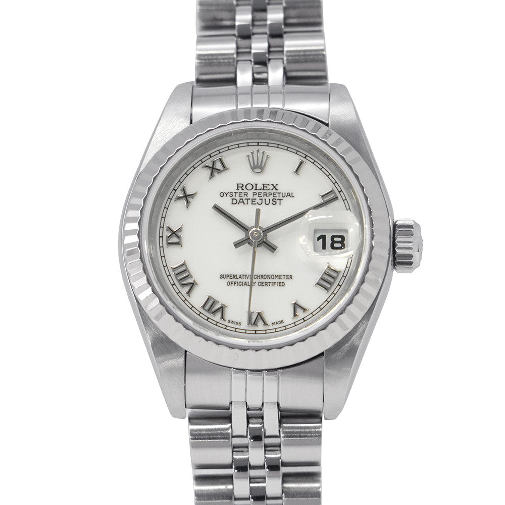 ROLEX Datejust W26mm Stainless Steel K18WG Black Dial79174