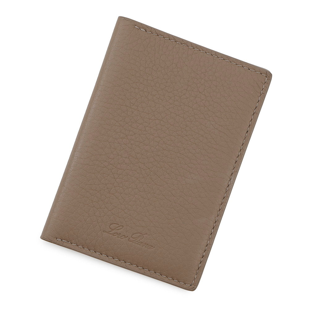 Loro Piana Extra Bifold Card Holder Warm MasticFAO3071 Leather