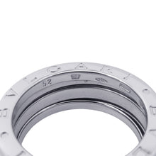Load image into Gallery viewer, BVLGARI B-ZERO1 Ring 2 bands Size 52/#12 18K White Gold
