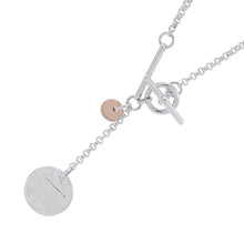 将图像加载到图库查看器中，HERMES Ex Libris Necklace Size PM SV925 K18PG
