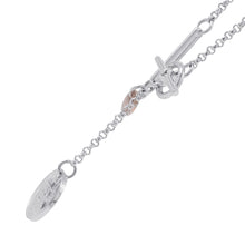 将图像加载到图库查看器中，HERMES Ex Libris Necklace Size PM SV925 K18PG
