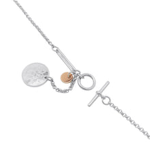 将图像加载到图库查看器中，HERMES Ex Libris Necklace Size PM SV925 K18PG
