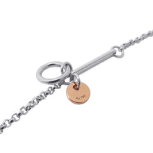 将图像加载到图库查看器中，HERMES Ex Libris Necklace Size PM SV925 K18PG
