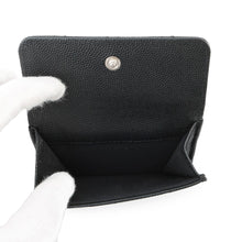将图像加载到图库查看器中，CHANEL Matelasse CHANEL19/Disneuf Small Flap Wallet BlackAP3711 Caviar Leather
