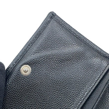 将图像加载到图库查看器中，CHANEL Matelasse CHANEL19/Disneuf Small Flap Wallet BlackAP3711 Caviar Leather
