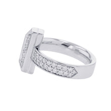 Load image into Gallery viewer, TIFFANY&amp;Co. T One Ring Size Approximately No. 968170036 18K White Gold
