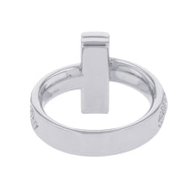 Load image into Gallery viewer, TIFFANY&amp;Co. T One Ring Size Approximately No. 968170036 18K White Gold
