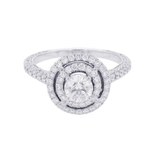 Load image into Gallery viewer, GRAFF Twin Constellation Round Cut Diamond Ring Size Approximately No. 13 18K White Gold
