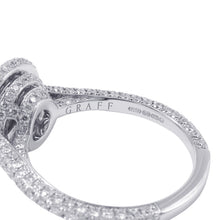 将图像加载到图库查看器中，GRAFF Twin Constellation Round Cut Diamond Ring Size Approximately No. 13 18K White Gold
