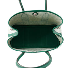 Load image into Gallery viewer, HERMES Neo Garden Ecru/Vert Moyen Negonda Leather Toile H Size 23
