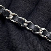 将图像加载到图库查看器中，CHANEL Cambon Chain Wallet Black/SilverA46646 Leather
