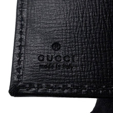 将图像加载到图库查看器中，GUCCI GG Supreme Bifold Wallet Black673000 PVC/Leather
