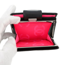 Load image into Gallery viewer, CHANEL Cambon Kiss LockWallet Black/WhiteA26720 Leather
