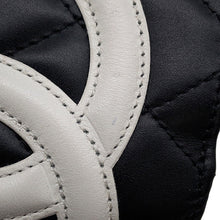 Load image into Gallery viewer, CHANEL Cambon Kiss LockWallet Black/WhiteA26720 Leather

