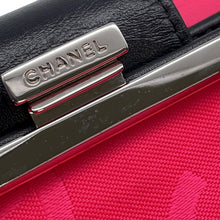 Load image into Gallery viewer, CHANEL Cambon Kiss LockWallet Black/WhiteA26720 Leather
