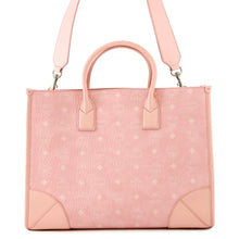 将图像加载到图库查看器中，MCM Munchen Visetos 2-Way Tote PinkMWTCSBO02QZ001 Leather Size Large
