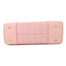 将图像加载到图库查看器中，MCM Munchen Visetos 2-Way Tote PinkMWTCSBO02QZ001 Leather Size Large

