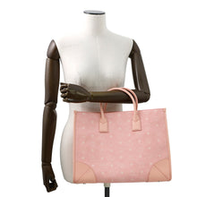 将图像加载到图库查看器中，MCM Munchen Visetos 2-Way Tote PinkMWTCSBO02QZ001 Leather Size Large
