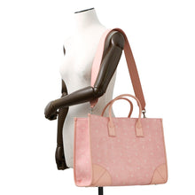 将图像加载到图库查看器中，MCM Munchen Visetos 2-Way Tote PinkMWTCSBO02QZ001 Leather Size Large
