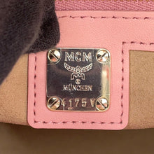 将图像加载到图库查看器中，MCM Munchen Visetos 2-Way Tote PinkMWTCSBO02QZ001 Leather Size Large

