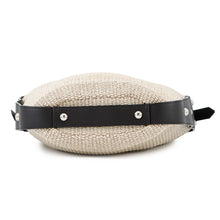 Load image into Gallery viewer, BALENCIAGA one belt Beige/Black410224 Raffia Leather
