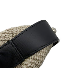 Load image into Gallery viewer, BALENCIAGA one belt Beige/Black410224 Raffia Leather
