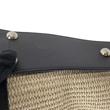 Load image into Gallery viewer, BALENCIAGA one belt Beige/Black410224 Raffia Leather
