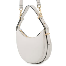 Load image into Gallery viewer, PRADA Arke Shoulder Bag White1BC194 Leather Size Small
