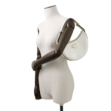 Load image into Gallery viewer, PRADA Arke Shoulder Bag White1BC194 Leather Size Small
