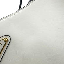 Load image into Gallery viewer, PRADA Arke Shoulder Bag White1BC194 Leather Size Small
