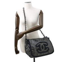Load image into Gallery viewer, CHANEL CC Logo Messenger Bag MetalicGrayA49697 Nylon Fabric

