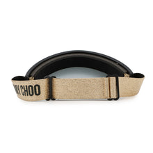 将图像加载到图库查看器中，JIMMY CHOO Sun visor Black/Gold Rubber Plastic
