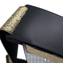 将图像加载到图库查看器中，JIMMY CHOO Sun visor Black/Gold Rubber Plastic
