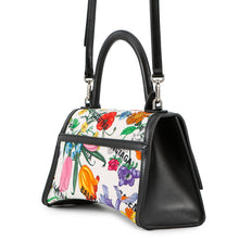Load image into Gallery viewer, GUCCI GUCCI x BALENCIAGA The Hacker Project Flora Hourglass White/Black/Multicolor681697 Canvas Leather Size Small
