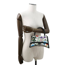 Load image into Gallery viewer, GUCCI GUCCI x BALENCIAGA The Hacker Project Flora Hourglass White/Black/Multicolor681697 Canvas Leather Size Small
